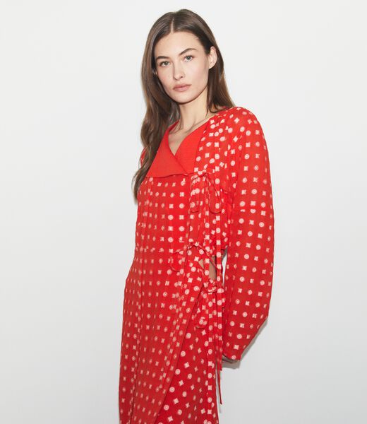 tory burch jacquard wrap dress