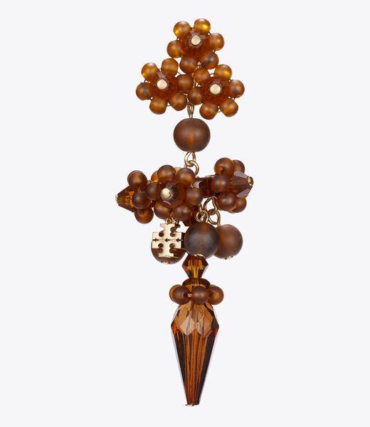 tory burch curiosity beaded linear earrings