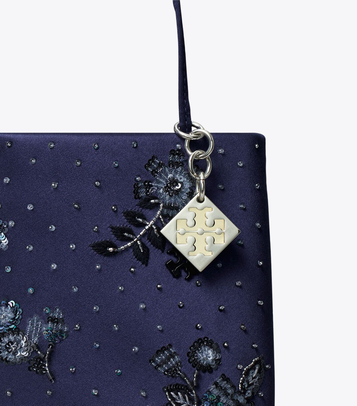 tory burch midnight embellished mini tote