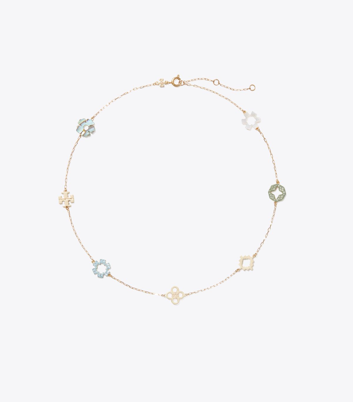 Forget Me Not Pavé Necklace tory burch forget me not pav necklace