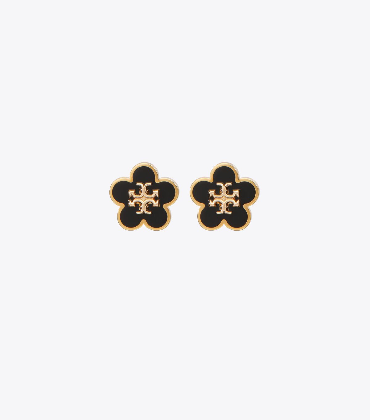 tory burch kira enamel flower stud earring
