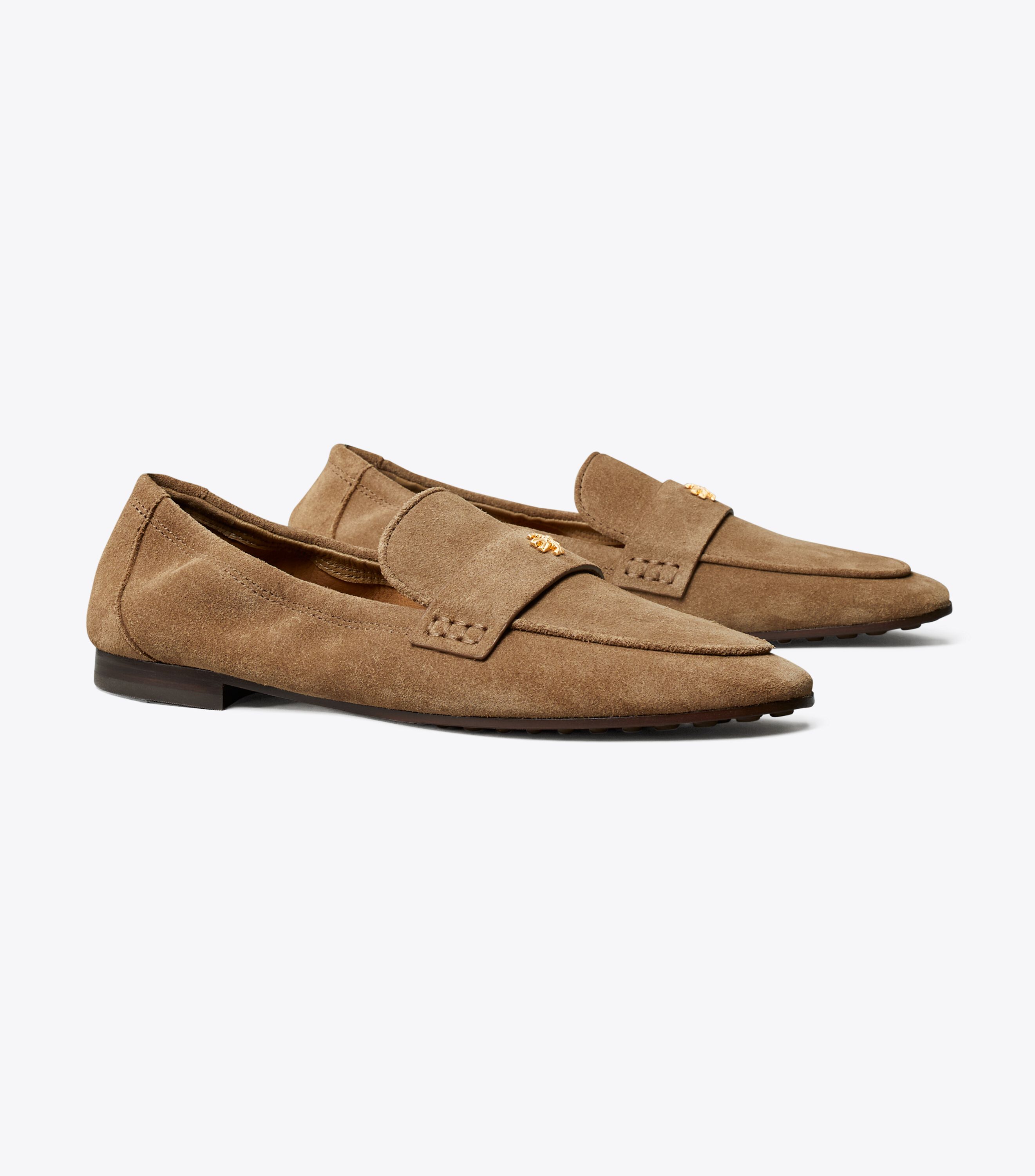 Suede Ballet Loafer Shoes Tory Burch