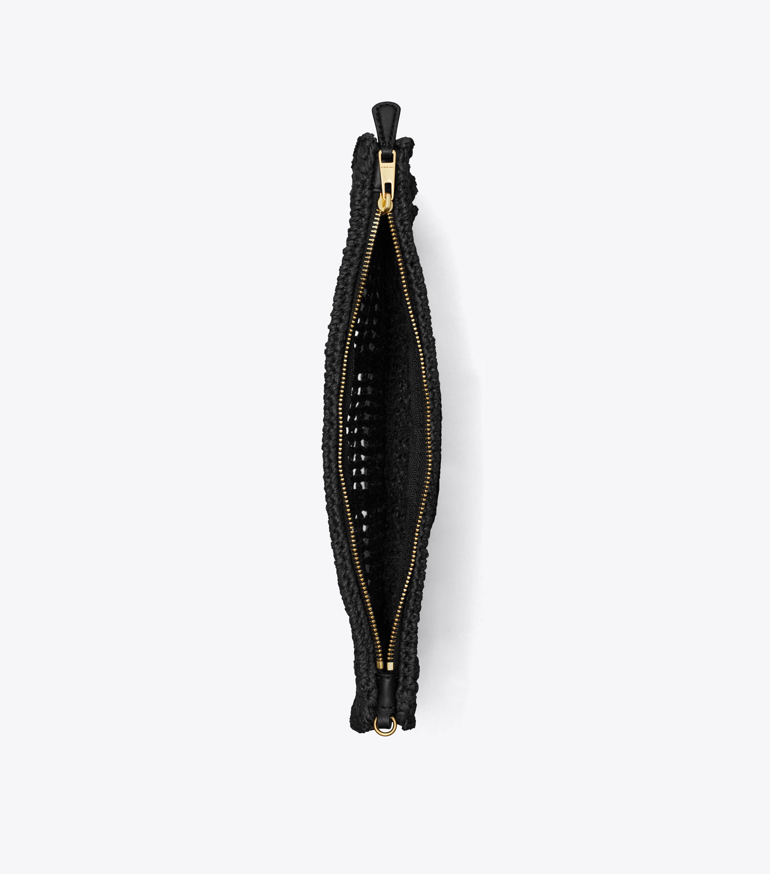 Ella Crochet Pouch, Black | Tory Burch UAE