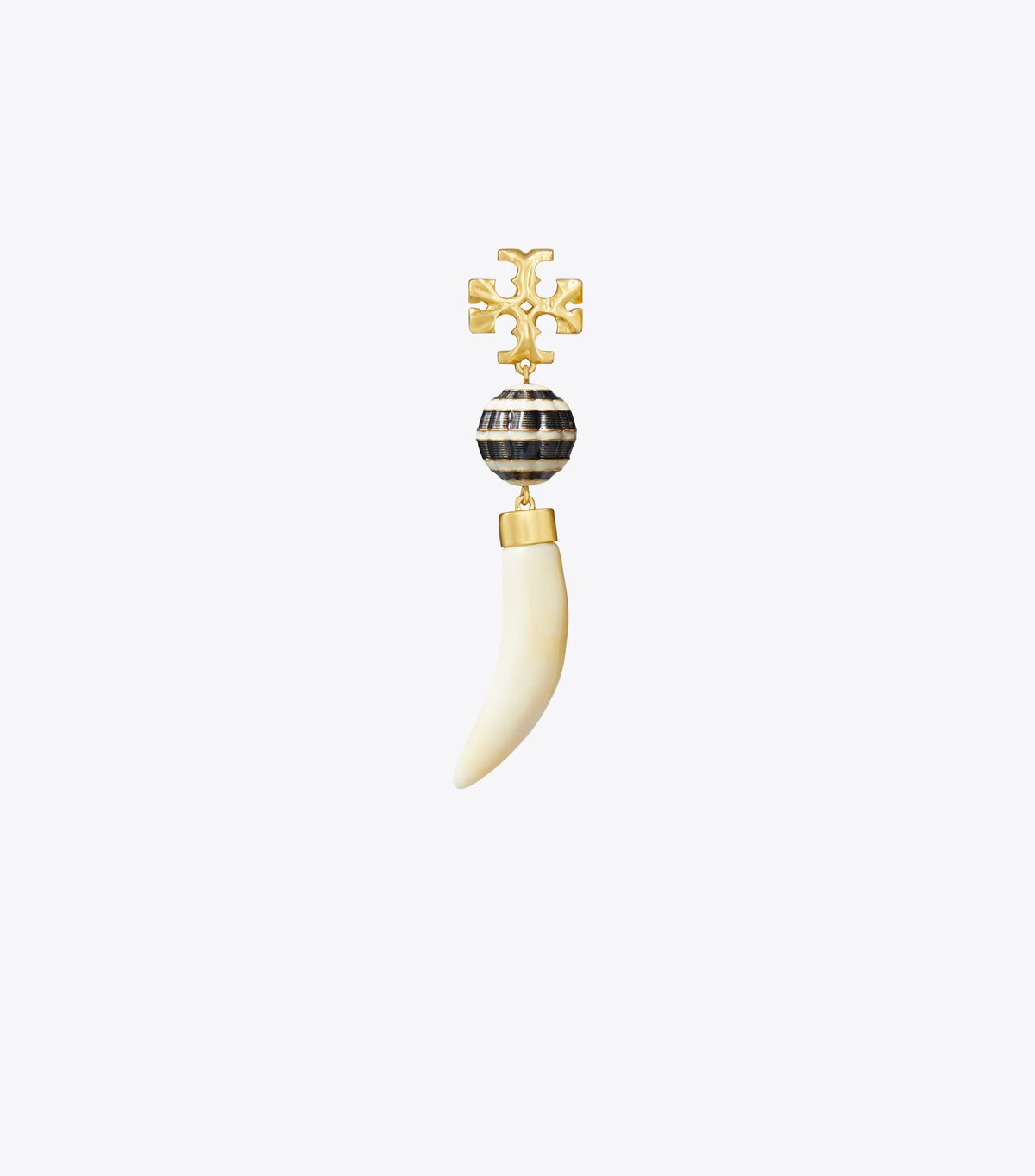 tory burch horn drop earring