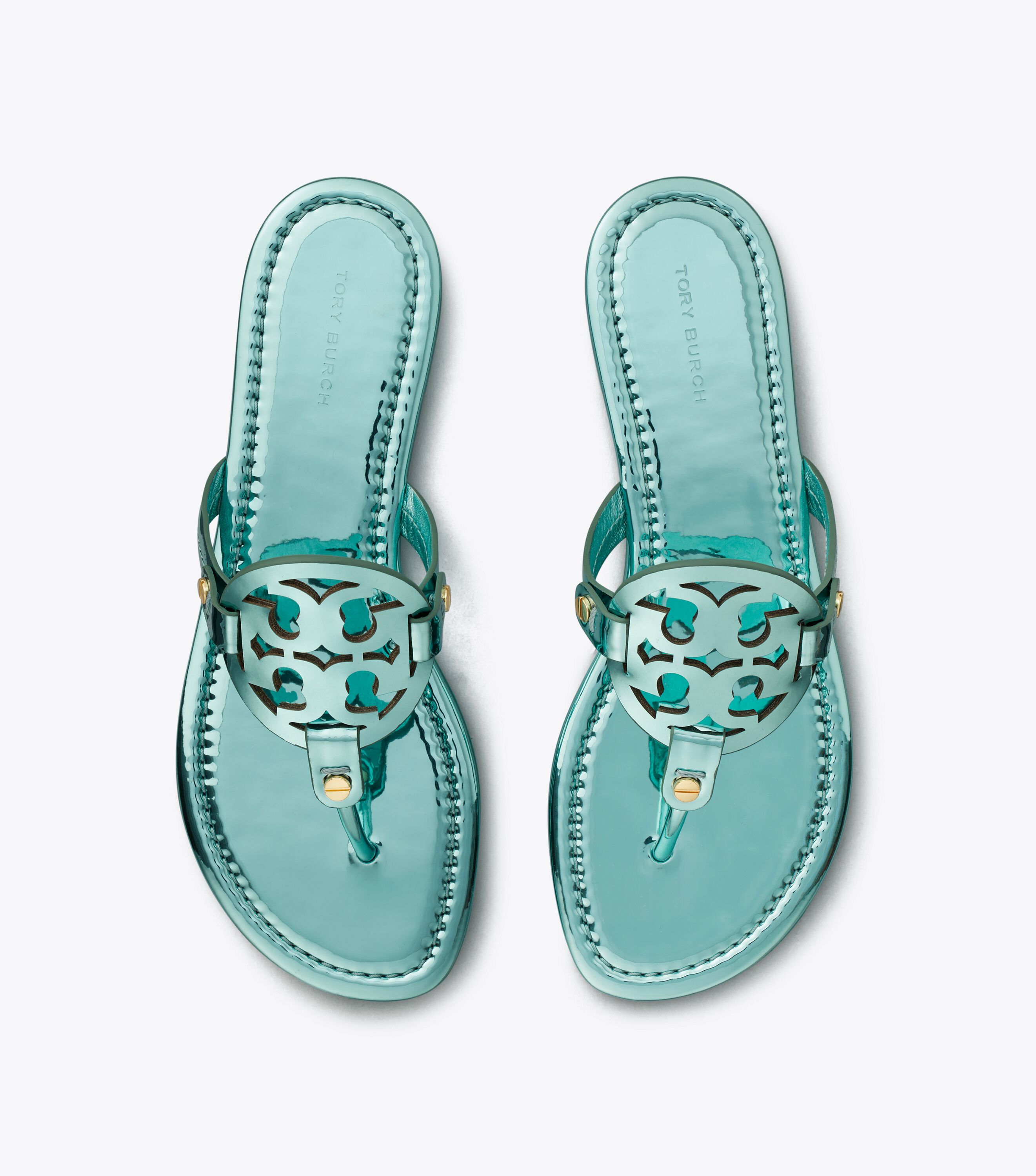Tory burch miller metallic sandal on sale