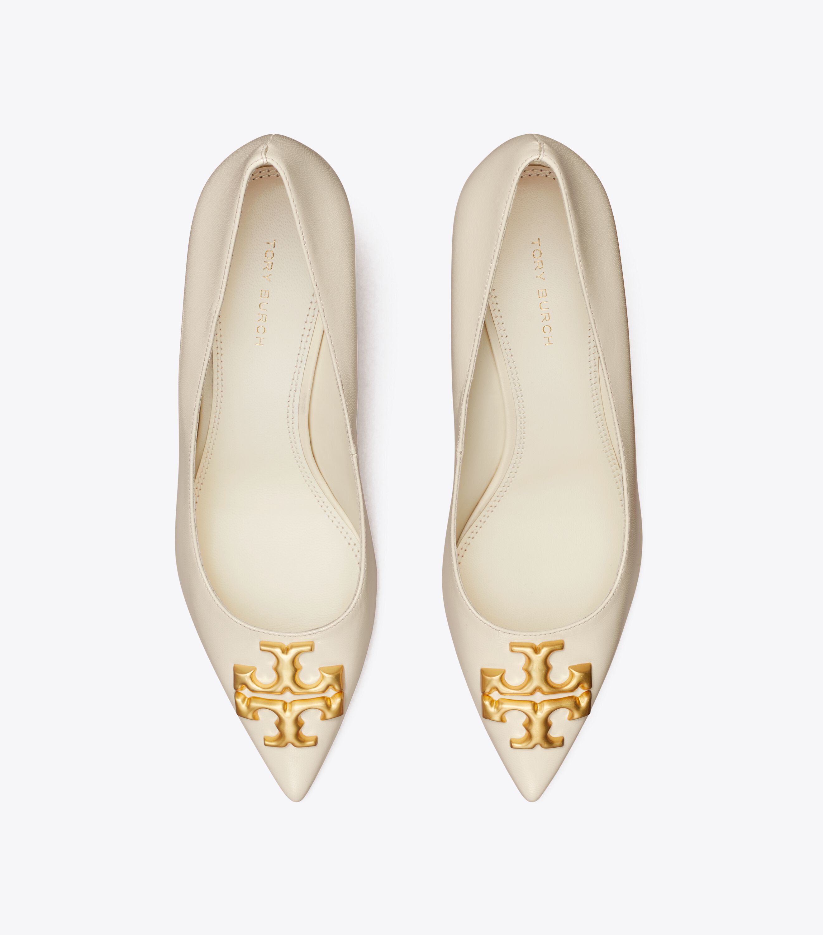 Eleanor Angled Pump, New Ivory | Tory Burch UAE