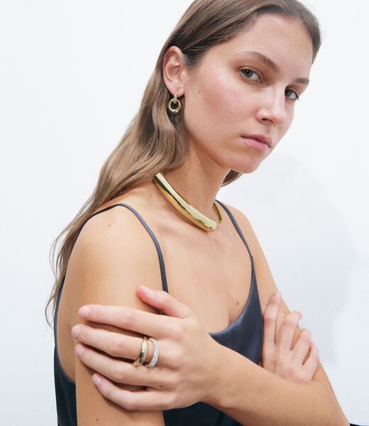 tory burch pierced pav  doorknocker earrings