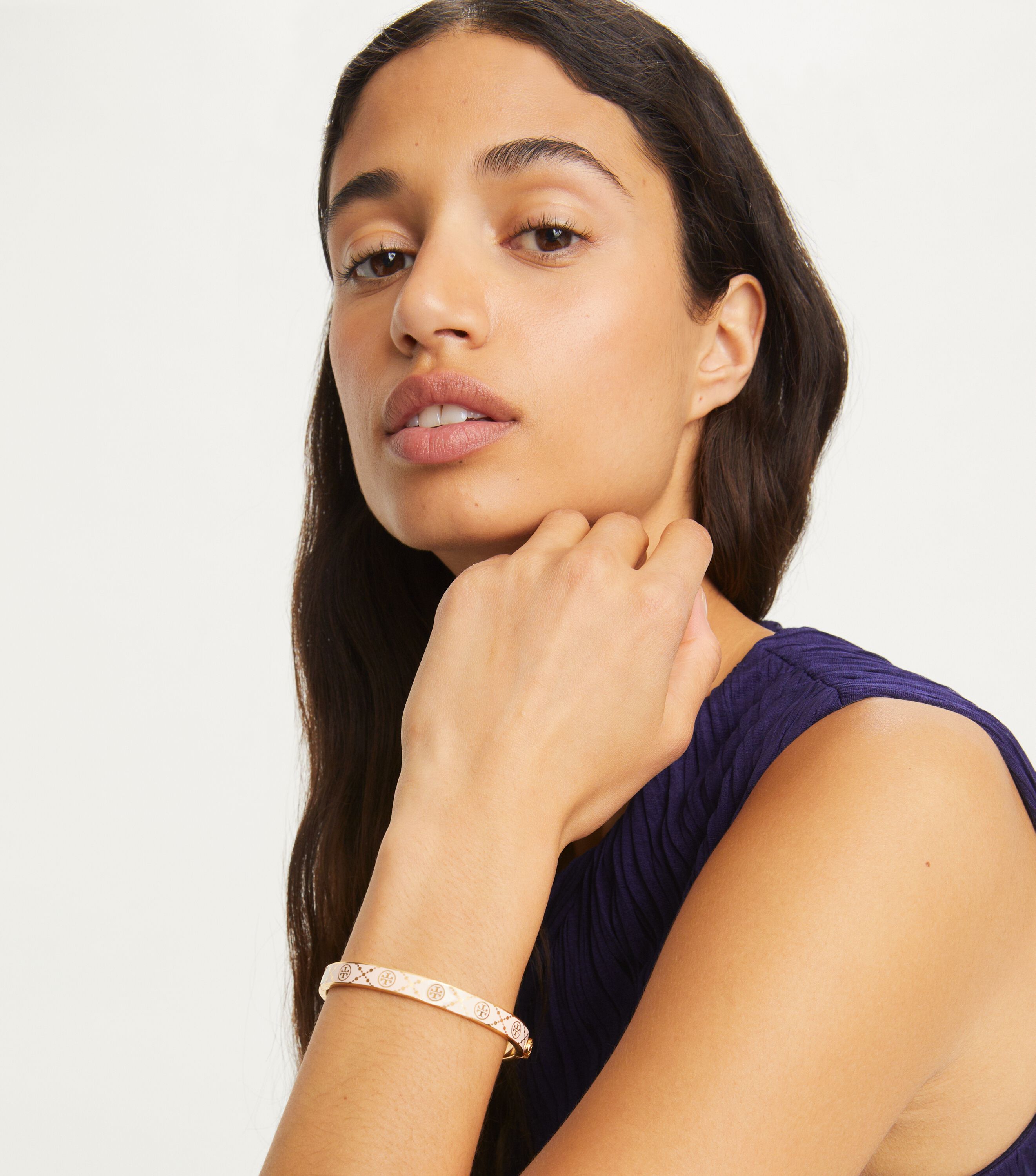 Tory burch rose gold bracelet hot sale
