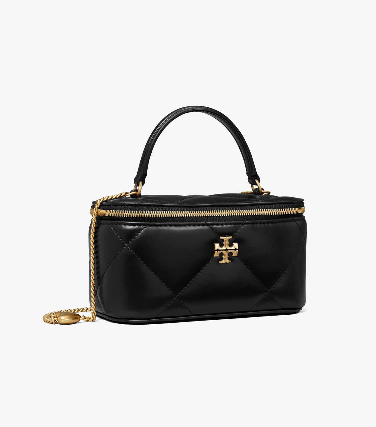 tory burch kira charm diamond quilt vanity case