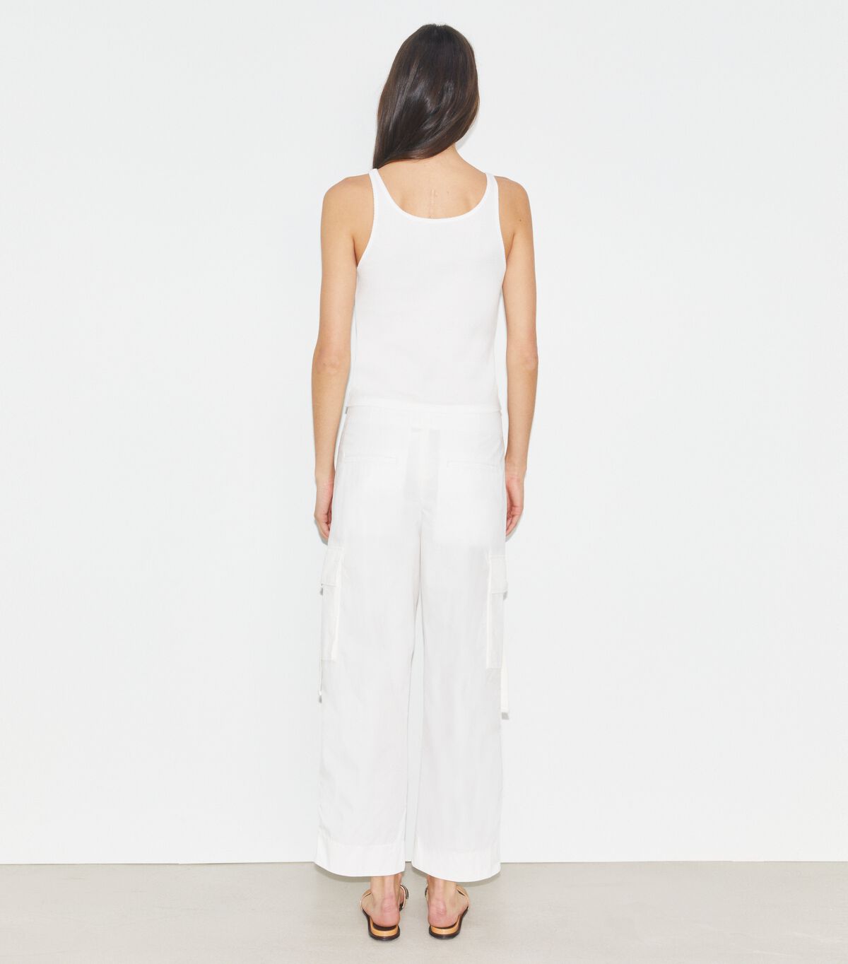 tory burch cotton cargo pant