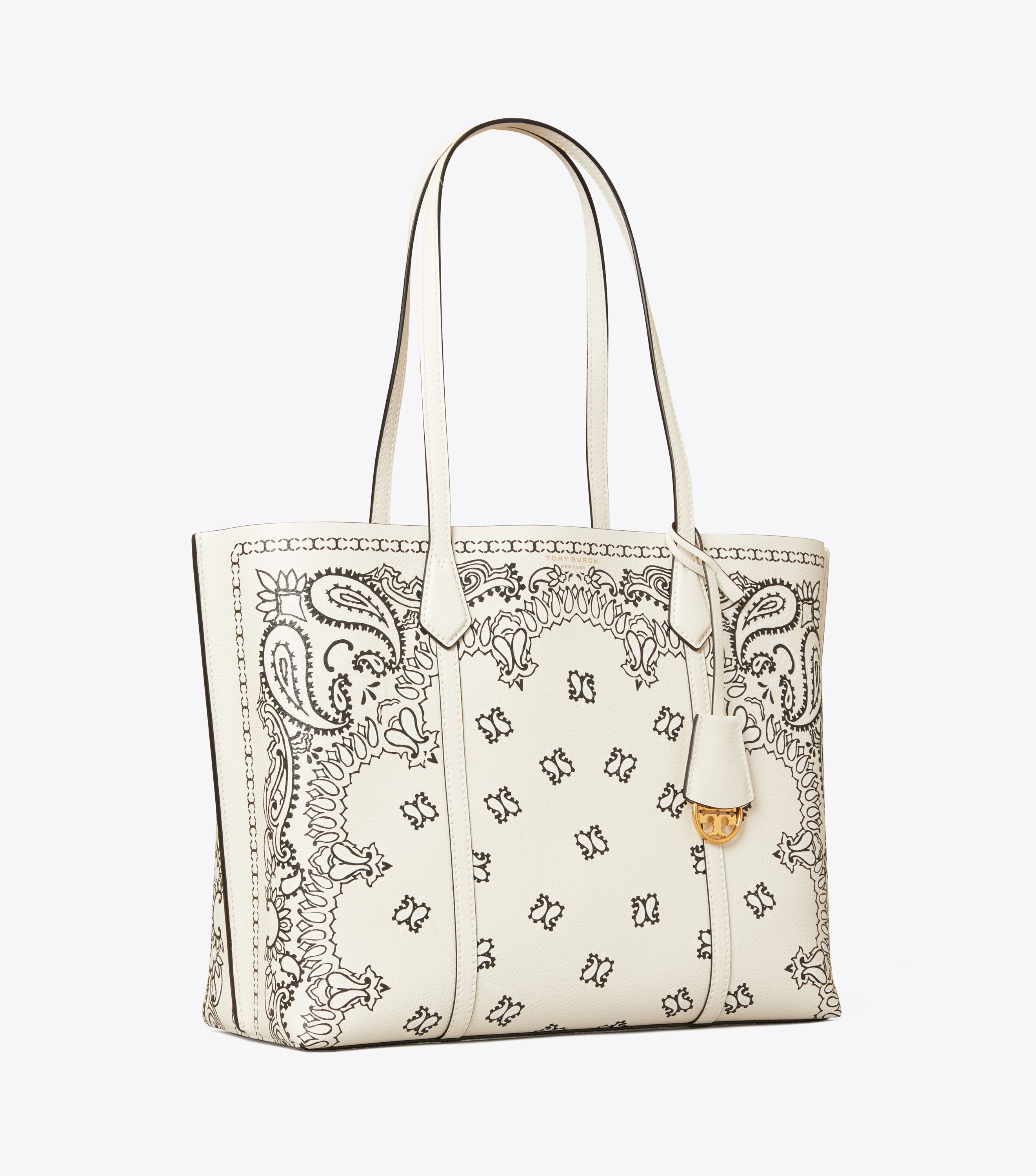 Perry Printed Triple Compartment Tote Bag Handbags Tory Burch
