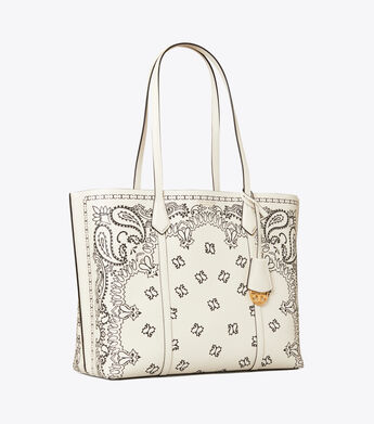 Perry Printed Triple-Compartment Tote Bag