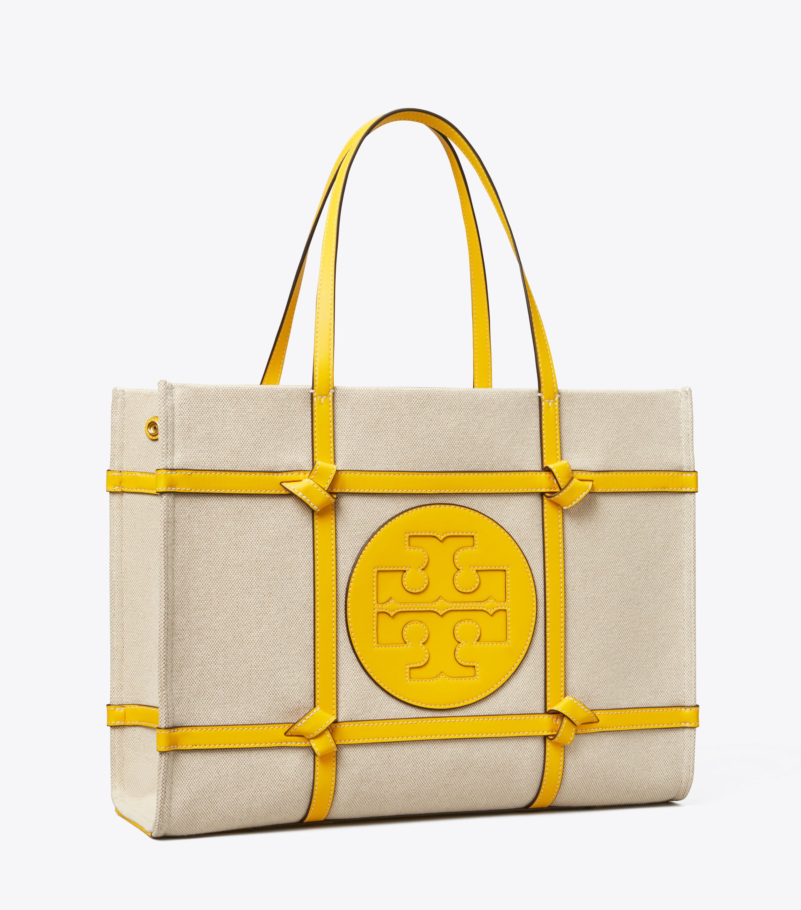 Ella Canvas Quadrant Knot Tote Bag Handbags Tory Burch