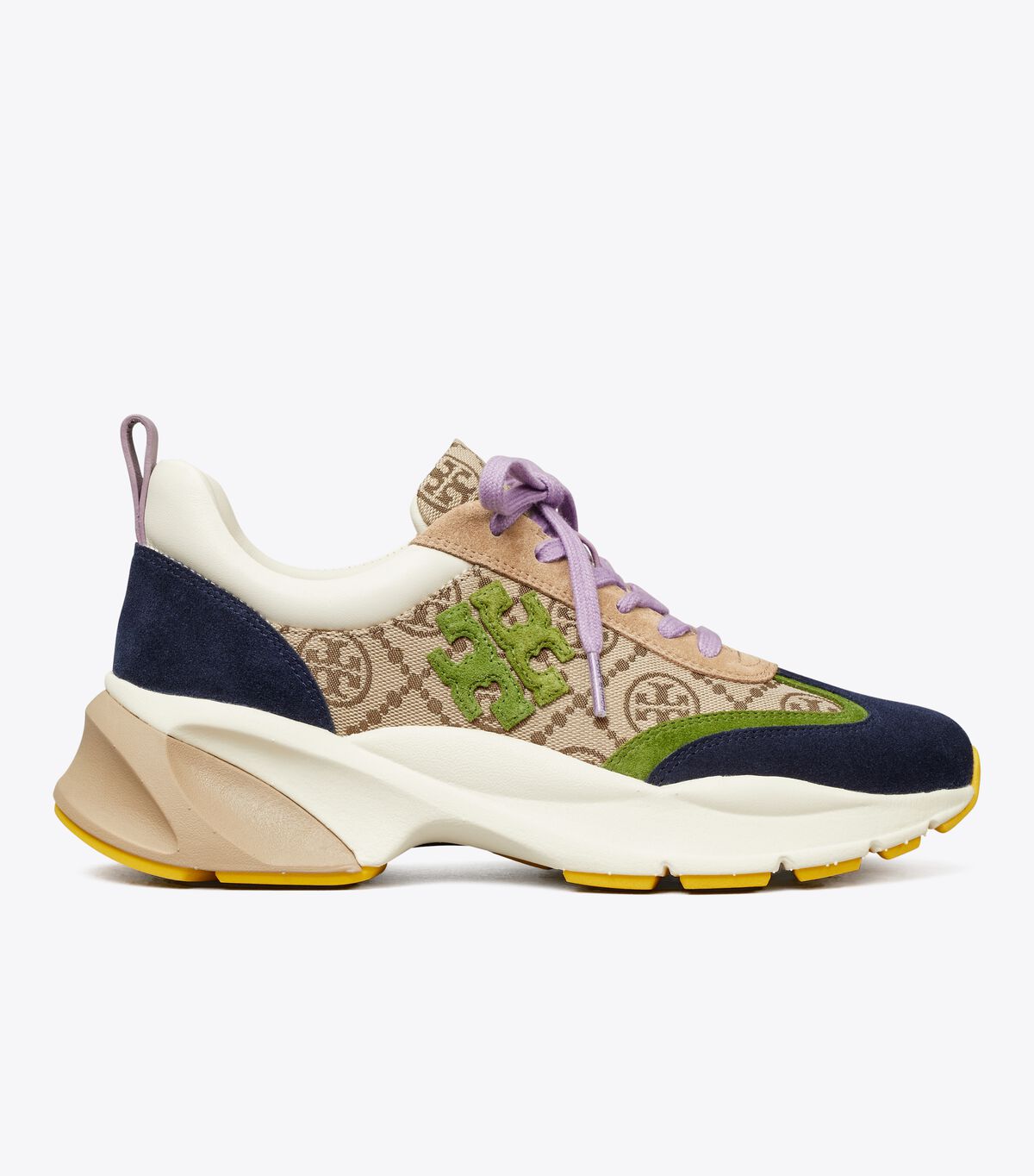 tory burch t monogram good luck trainer