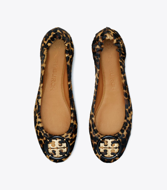 Multi-Logo Leopard Elastic Ballet | Tory Burch Navigation | Tory Burch