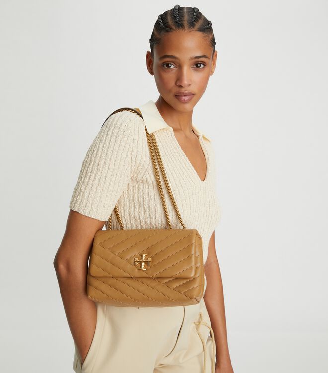 Small Kira Chevron Convertible Shoulder Bag, Handbags