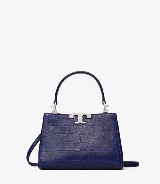 tory burch mini eleanor soft croc embossed satchel
