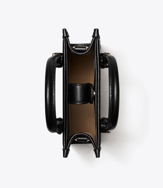 tory burch t monogram leather mini tote