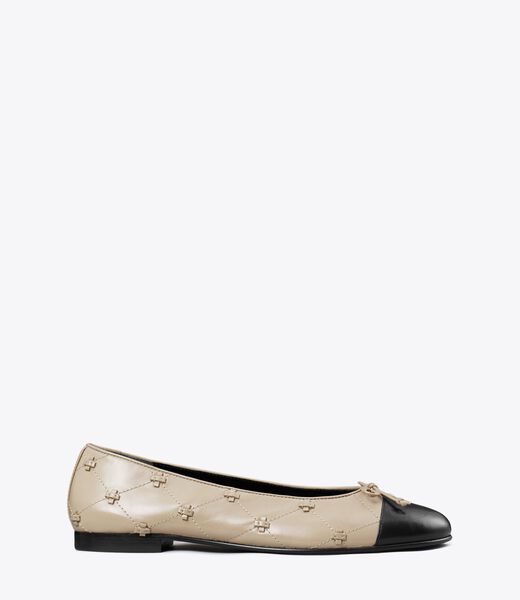 tory burch bunny knot cap toe ballet flat