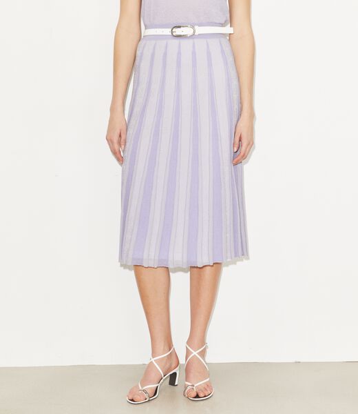 tory burch pleated cotton skirt
