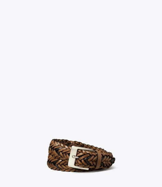 Woven Leather Belt tory burch woven leather belt