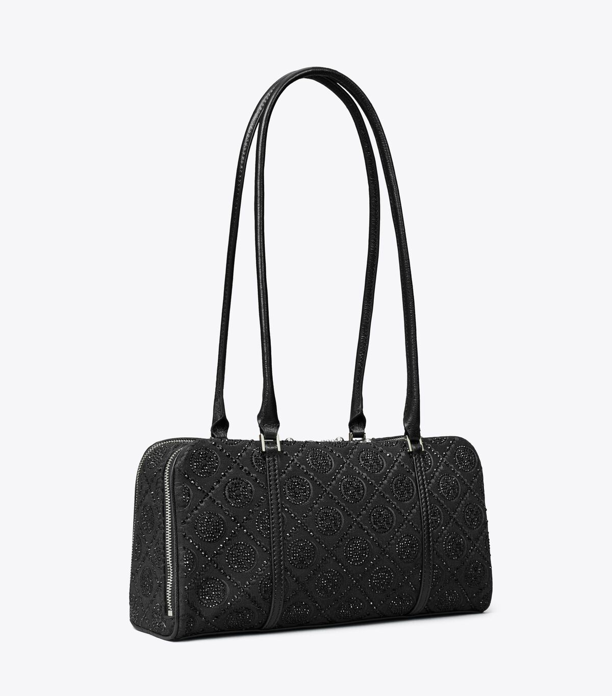 tory burch small t monogram embellished marshmallow satchel