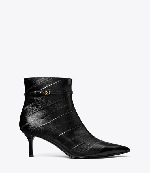 tory burch double t buckle ankle boot