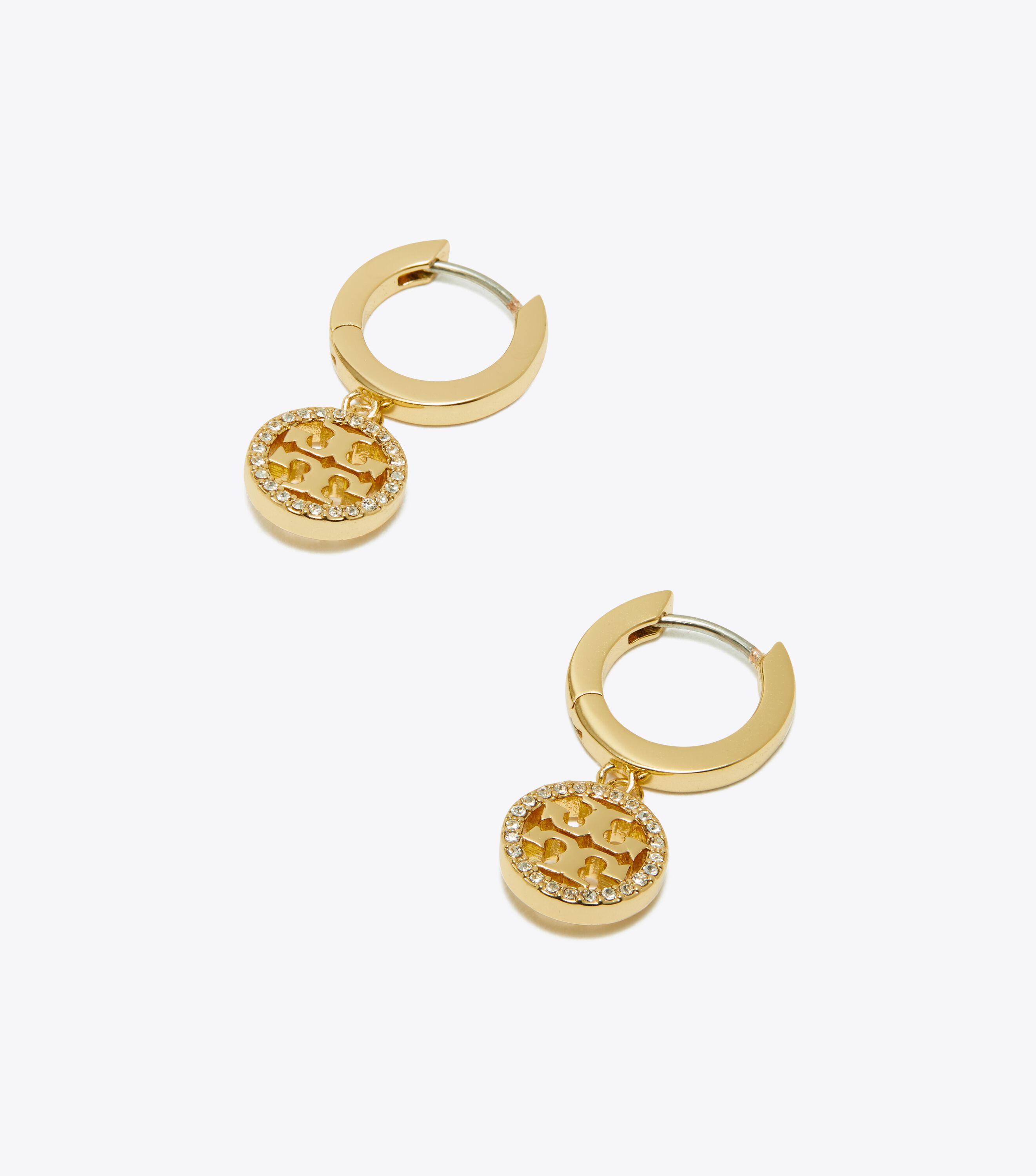 Tory burch logo drop earrings cheap