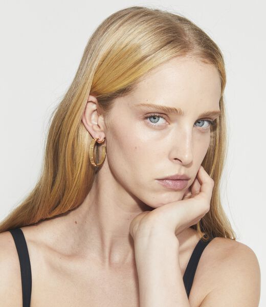 tory burch miller stud hoop earrings