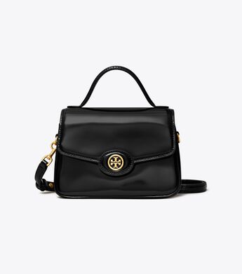 Small Robinson Spazzolato Top-Handle Bag | Handbags | Tory Burch