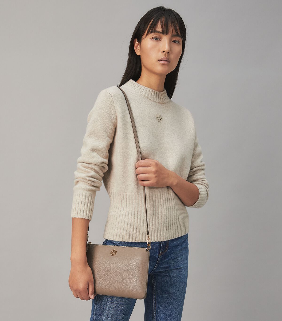 tory burch mercer pebbled zip crossbody
