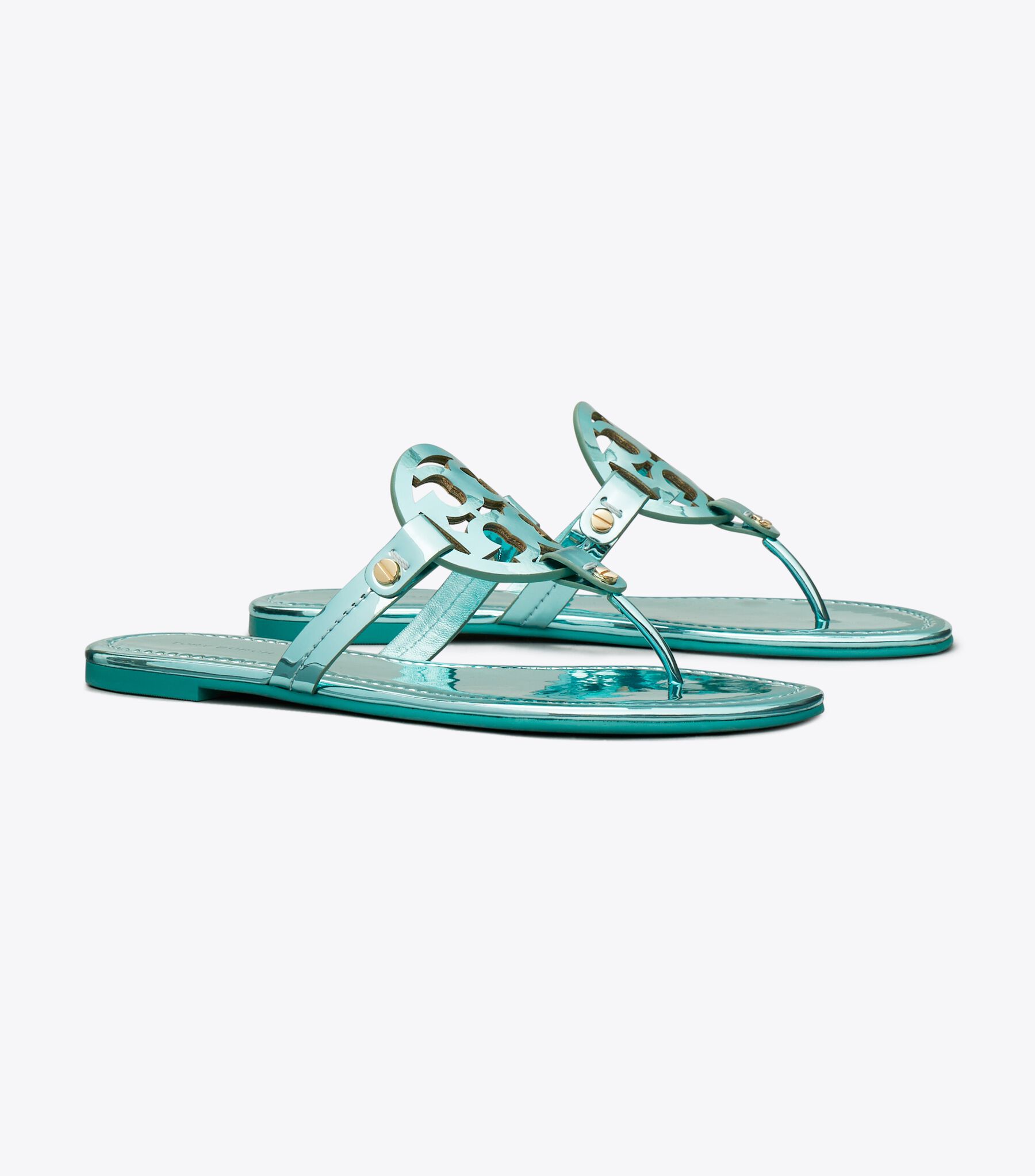 Miller Metallic Sandal, Teal Tory Burch UAE