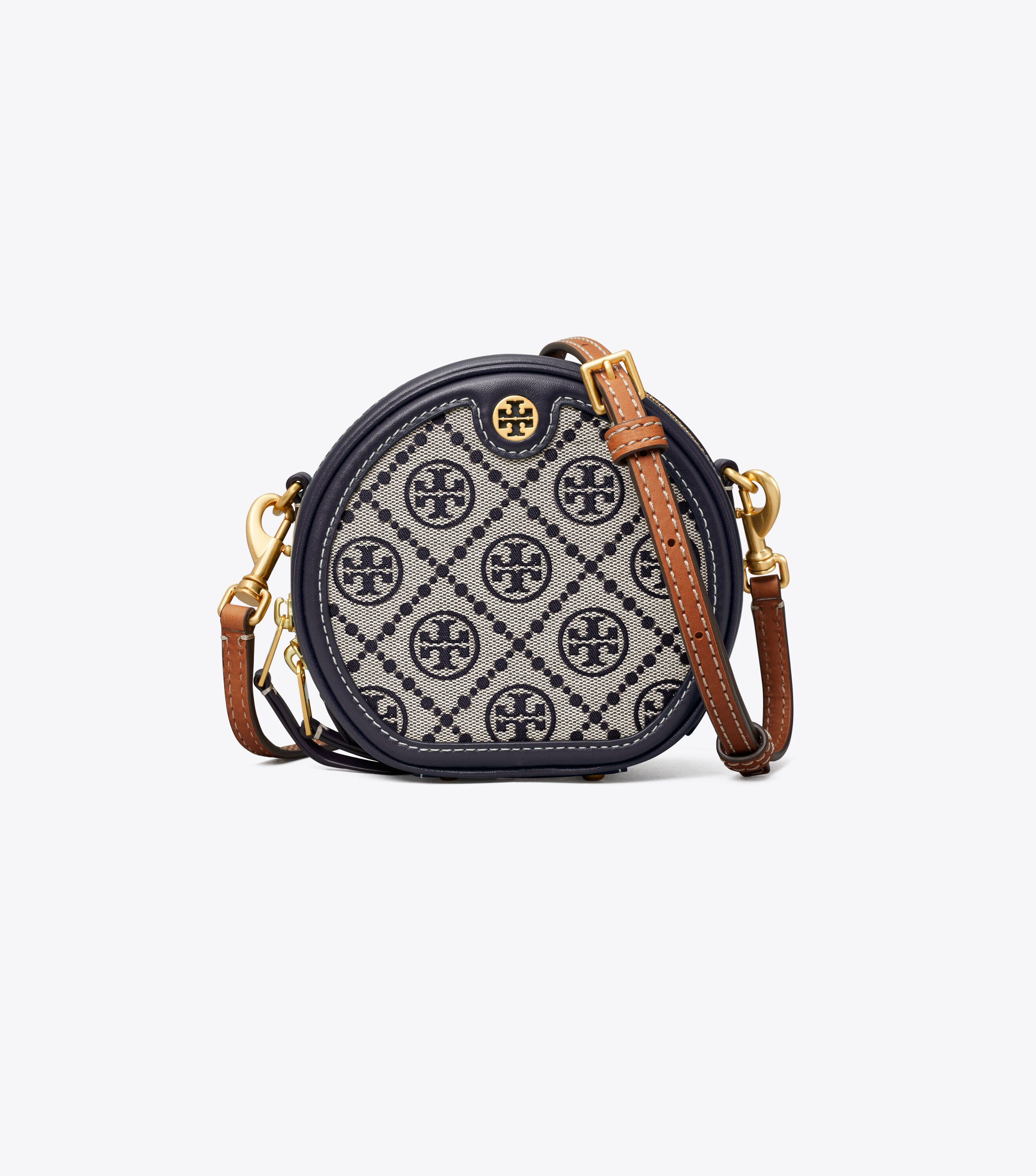 T Monogram Jacquard Petite Moon, Tory Navy | Tory Burch UAE