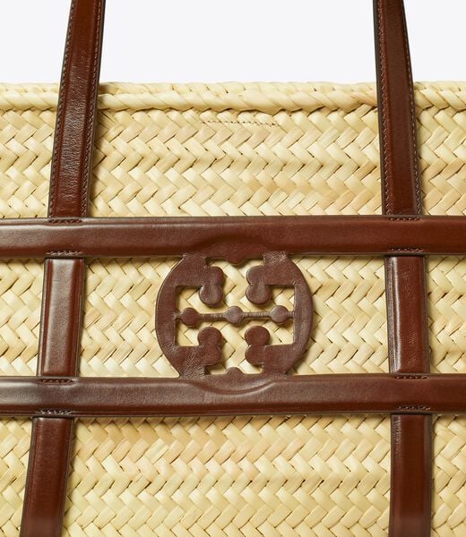 tory burch ella straw basket