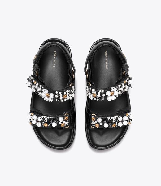 tory burch kira embellished sport sandal