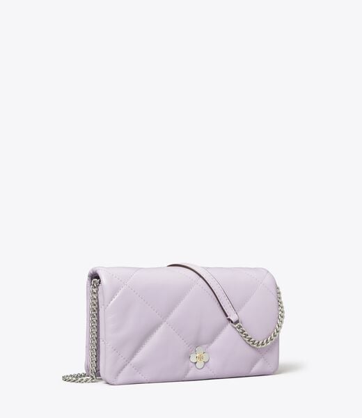 tory burch kira diamond quilt clover chain wallet