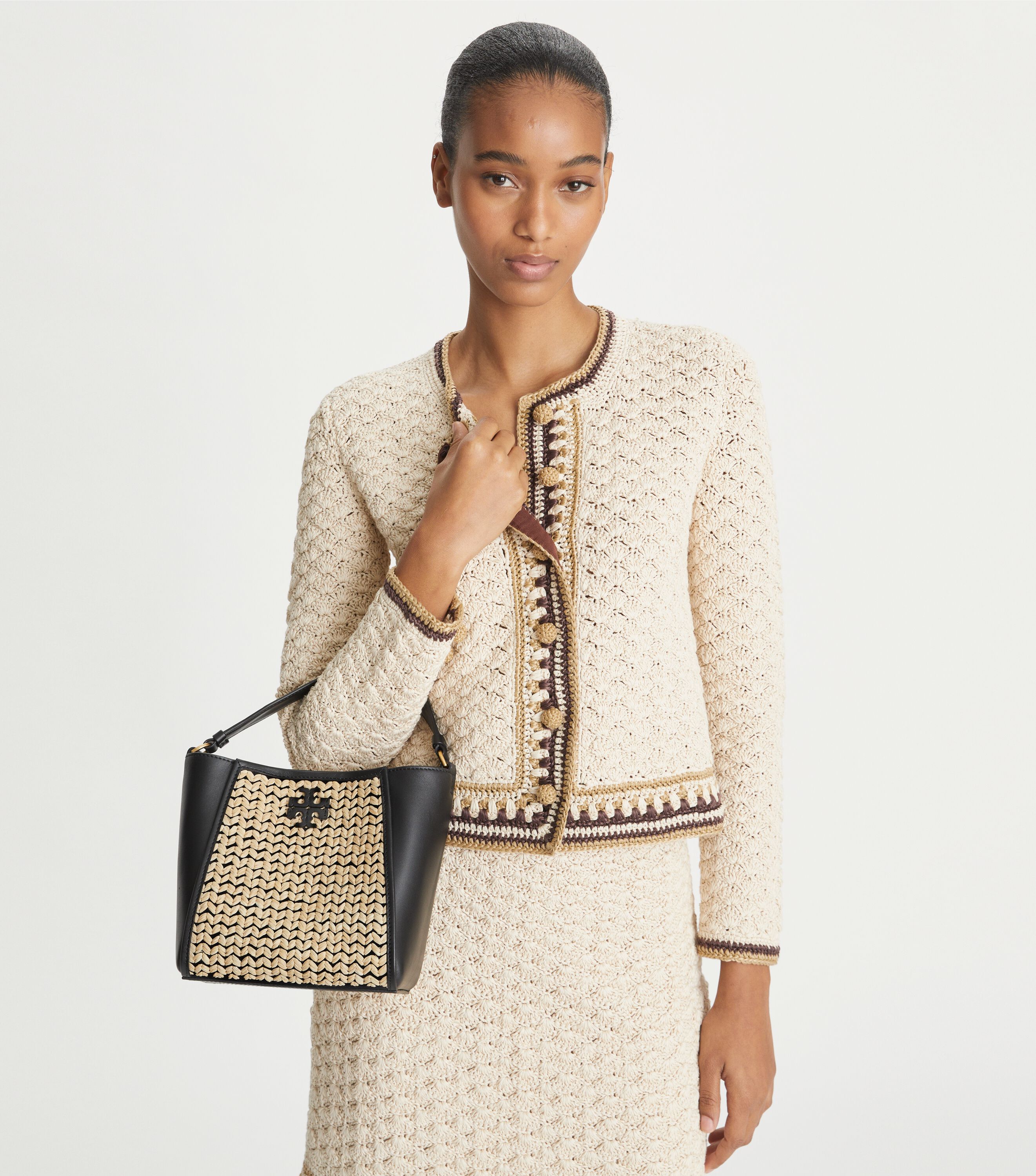 Mcgraw leather 2025 tote tory burch
