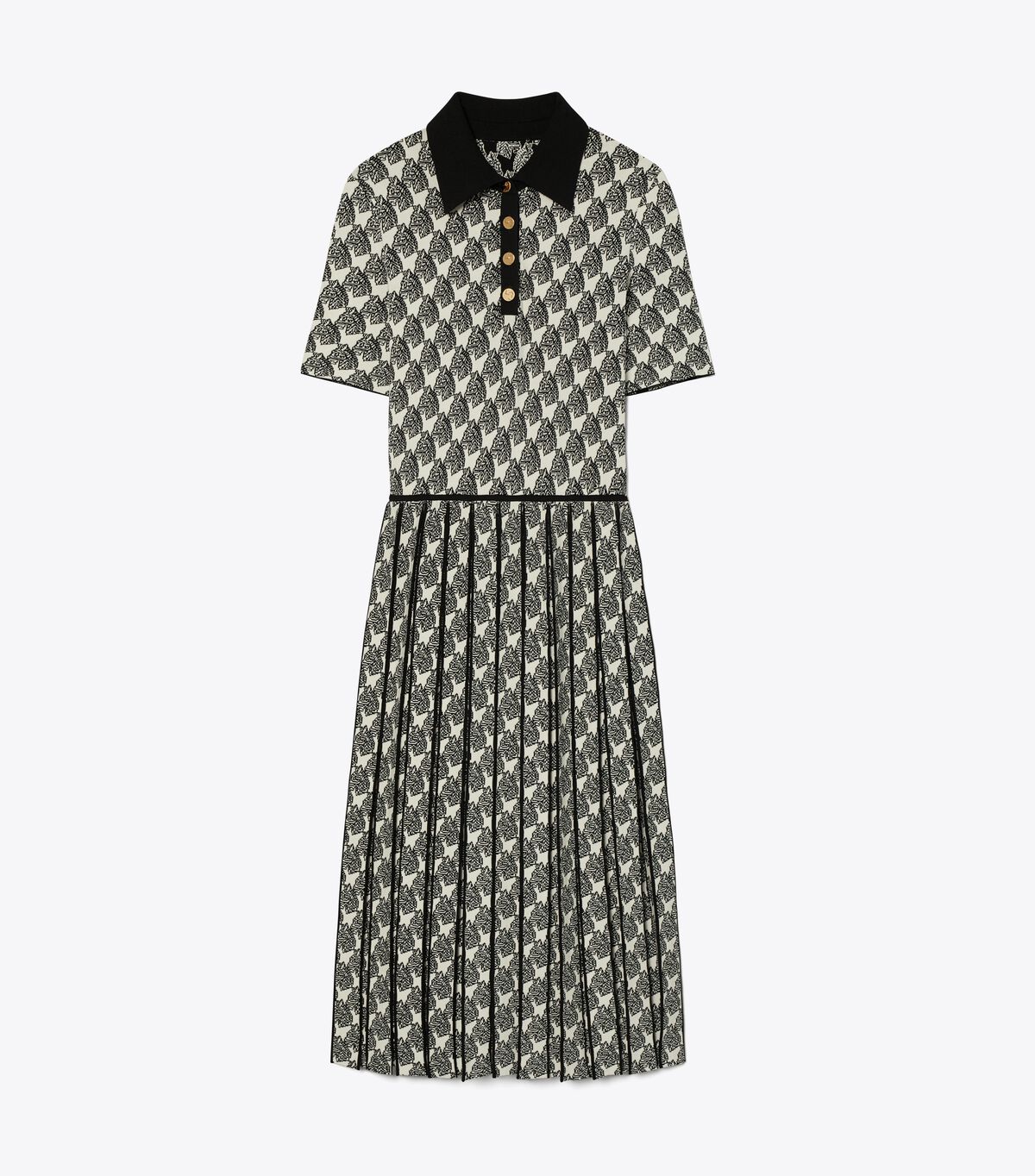 tory burch jacquard polo dress