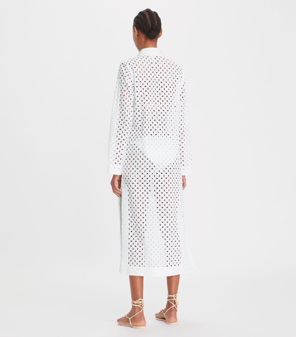 tory burch eyelet mid length tory tunic