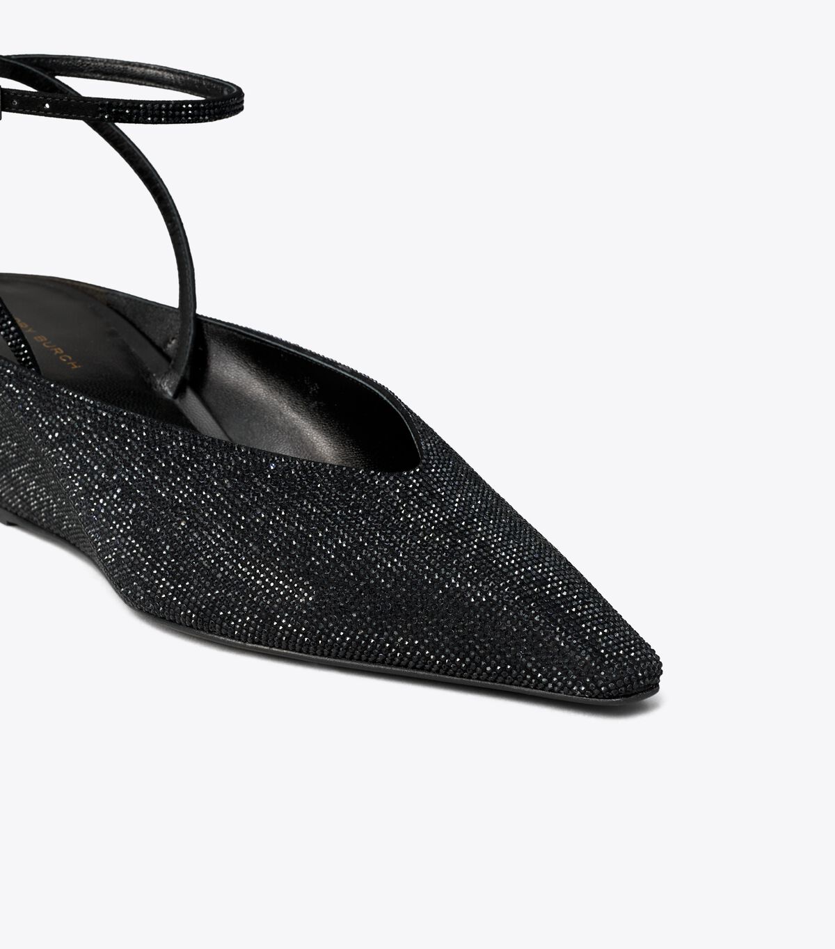 حذاء بكعب مرصع بالكريستال tory burch حذاء بكعب مرصع بالكريستال