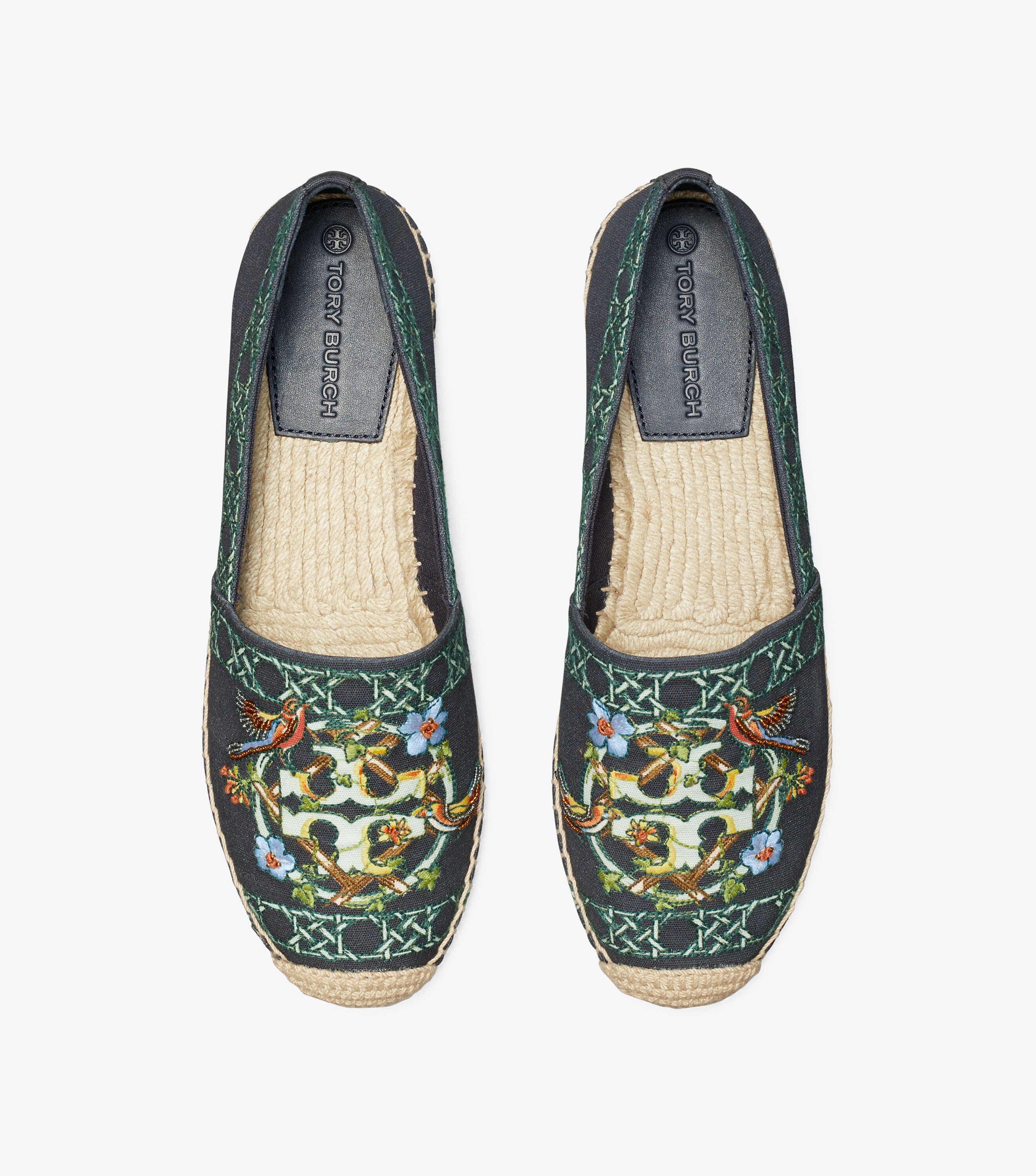 Tory burch canvas espadrilles best sale