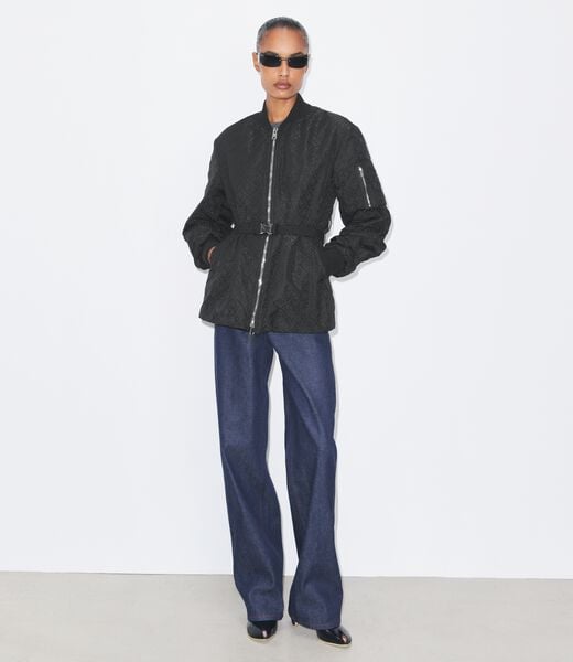 T Monogram Jacquard Zip Jacket tory burch t monogram jacquard zip jacket