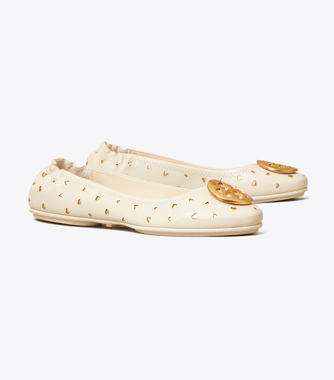 Minnie Travel Ballet Flat, Cut-Out Leather