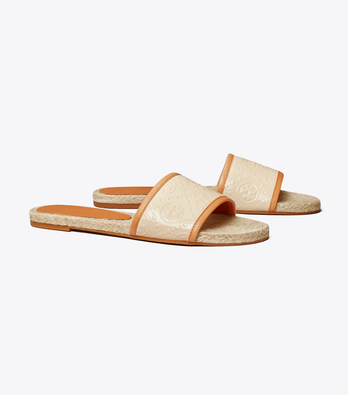 tory burch t monogram espadrille slide