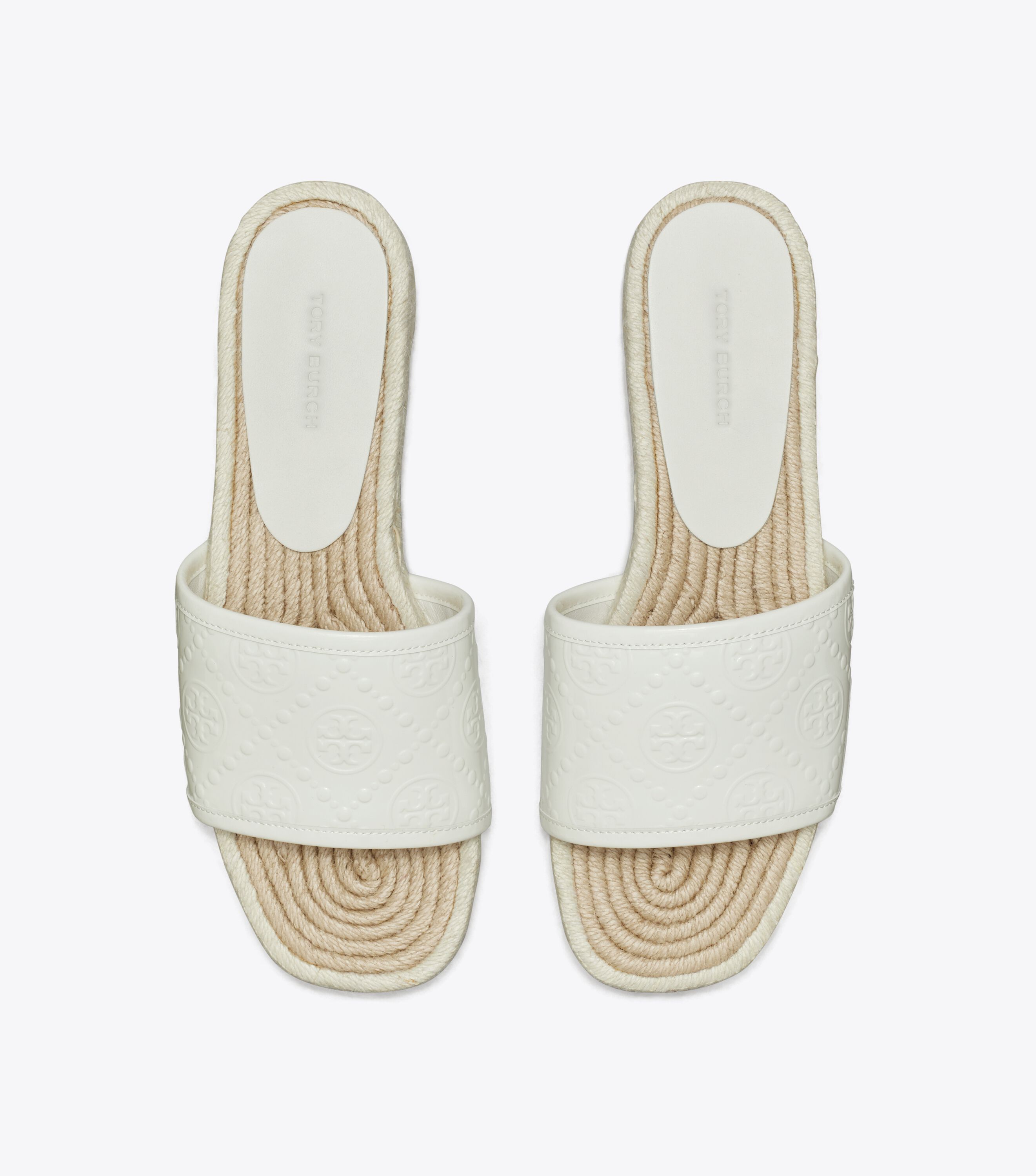 T Monogram Espadrille Slide Shoes Tory Burch