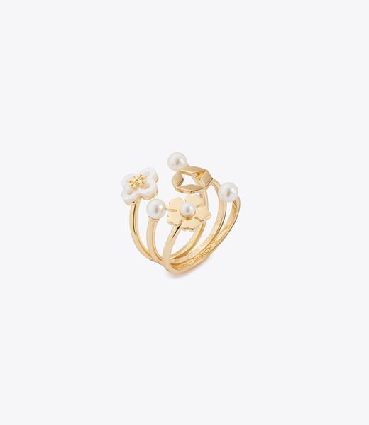tory burch forget me not stacking ring set