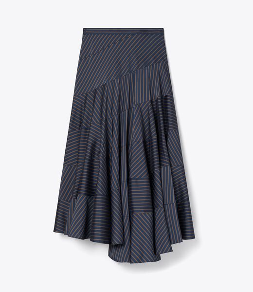 tory burch flared viscose skirt