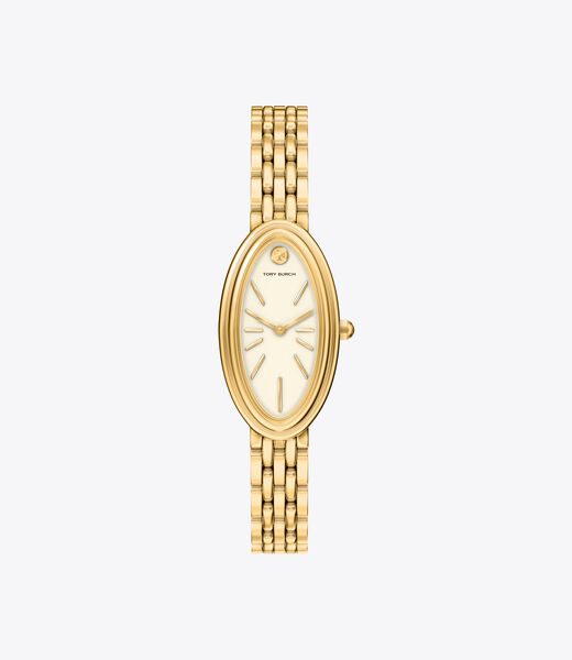 tory burch elongated oval watch