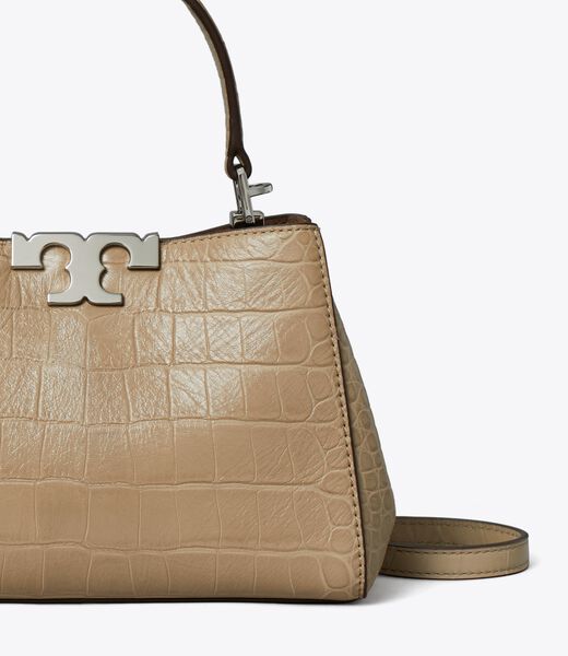 tory burch mini eleanor soft croc embossed satchel