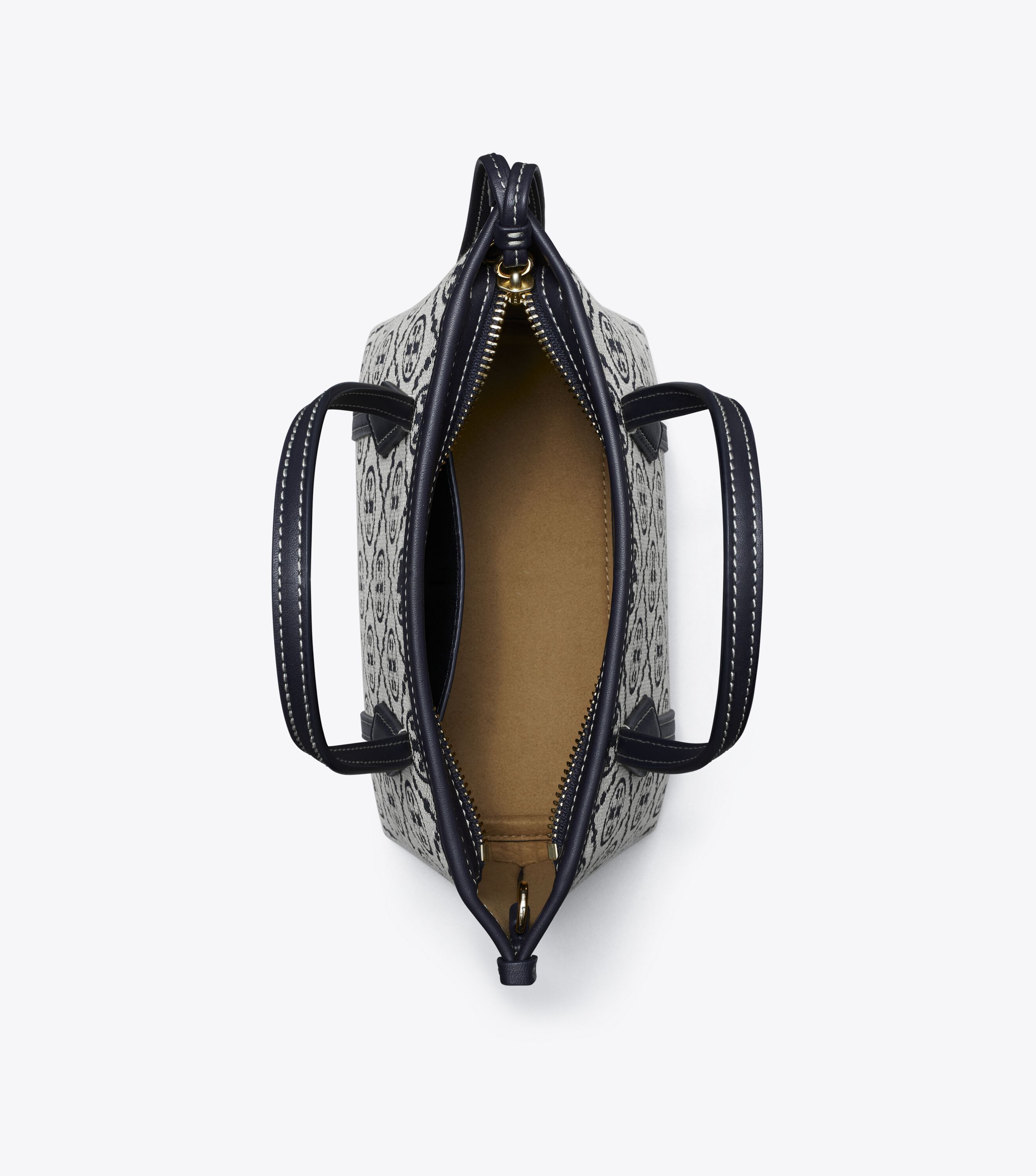 T Monogram Mini Perry Tote, Tory Navy | Tory Burch UAE